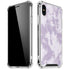 Purple and White Tie Dye iPhone XS Max Clear Case